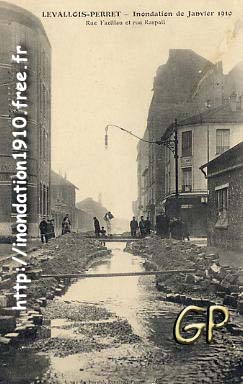 Inondation 1910 à Levallois-Perret